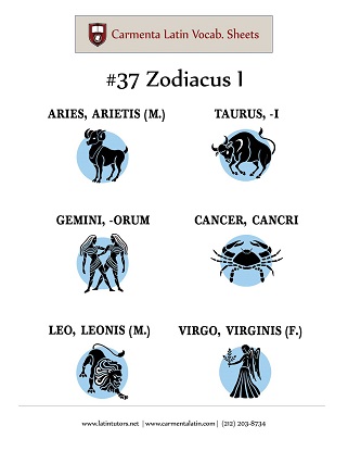 carmenta latin tutors resource image 37-zodiacus-i thumbnail
